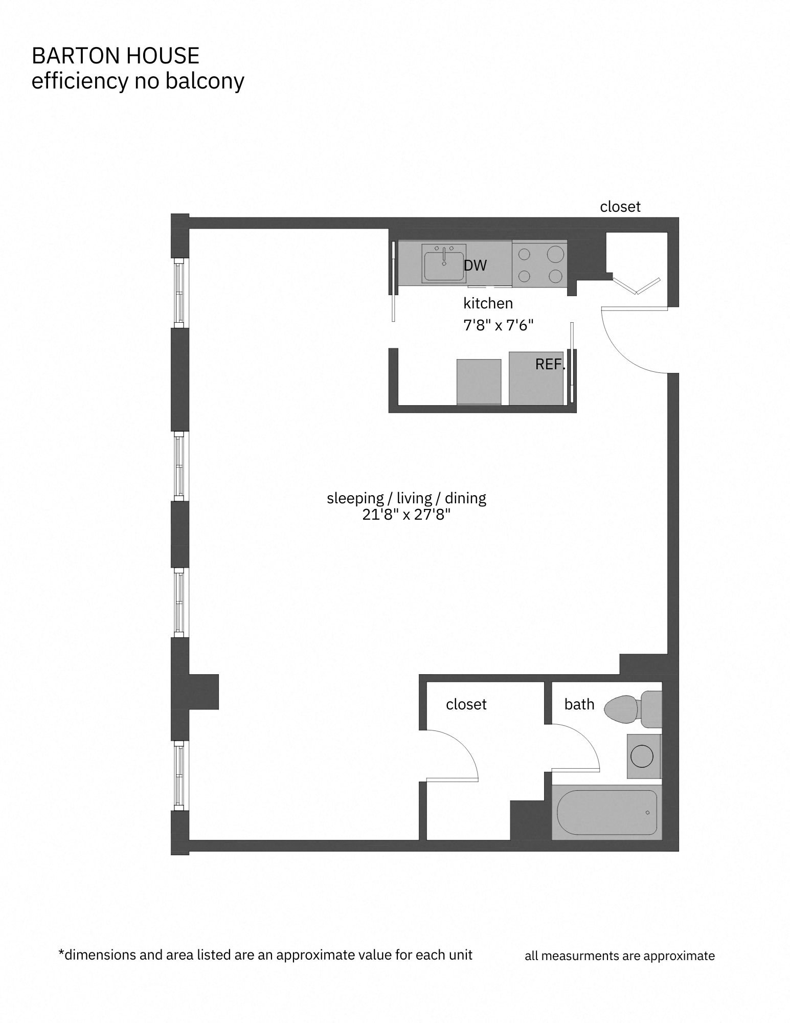 Floor Plans of Barton House in North Arlington, VA